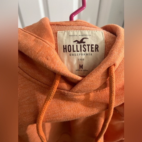 Hollister hoodie orange winter hood hoodie orange Hollister California 1922 - Picture 9 of 12